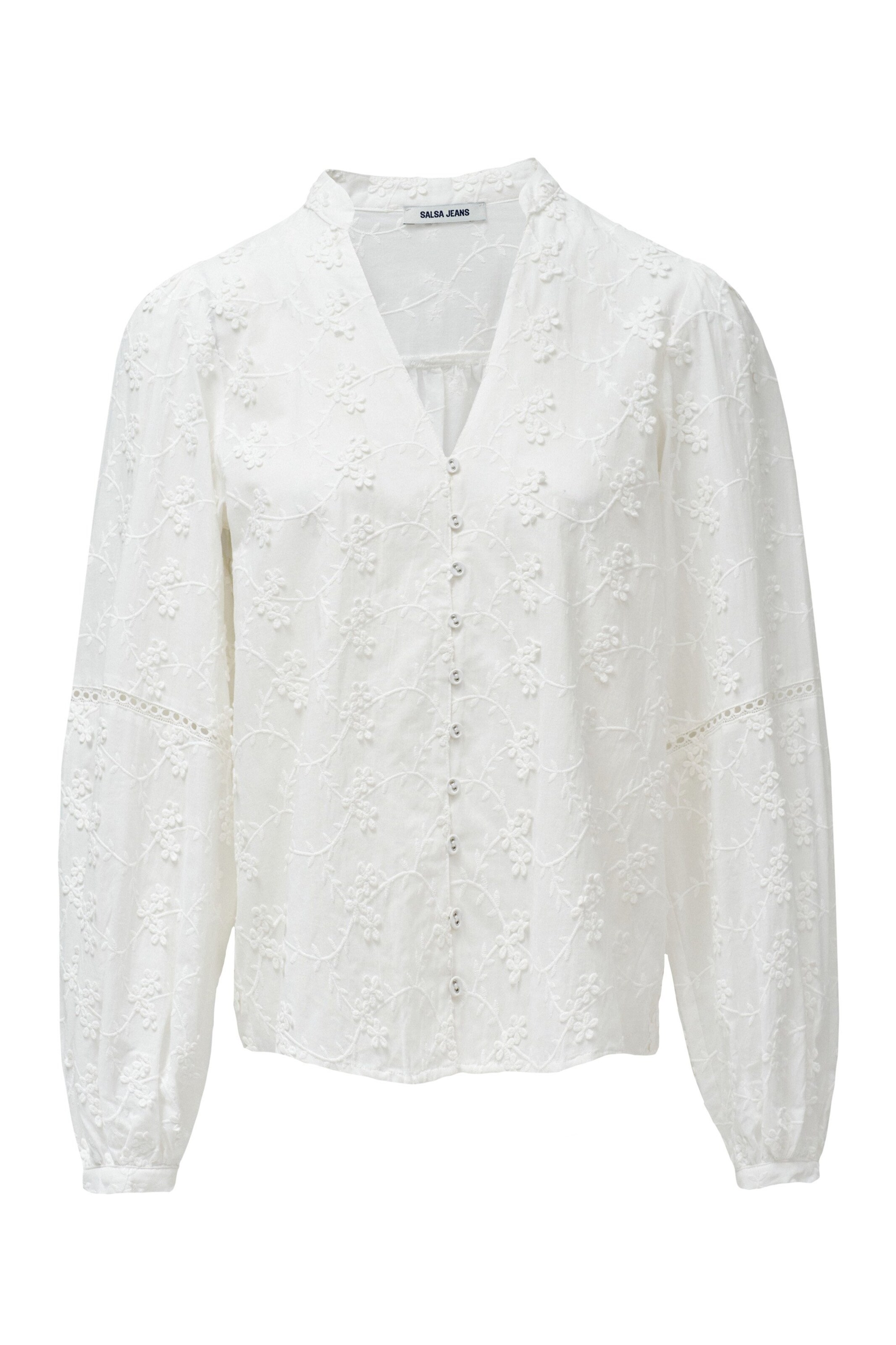 Salsa Jeans Blouse in de kleur Wit, Productweergave