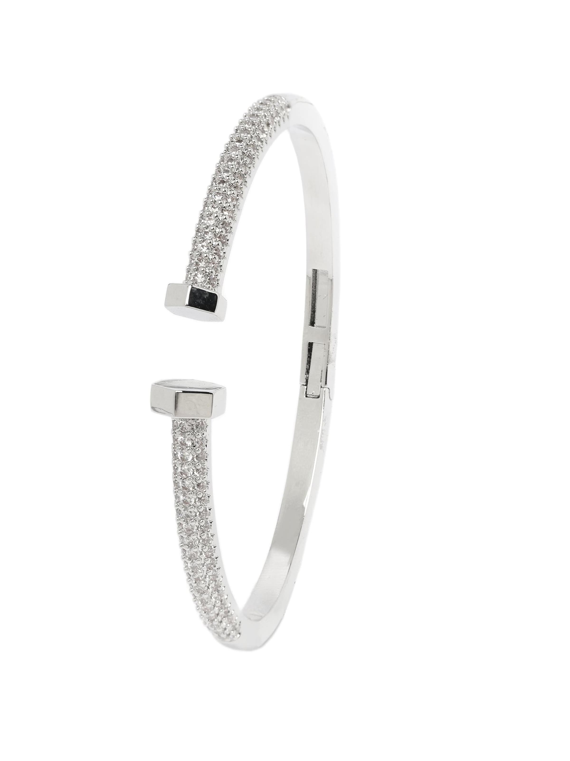 AVANT-GARDE PARIS Bracelet 'Brigitaina' in Silver: front