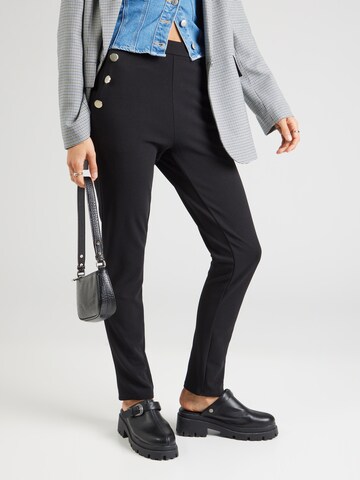 VILA - Slimfit Pantalón 'VILOPPE' en negro: frente