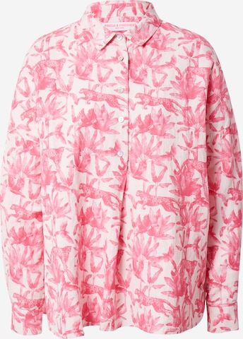 Frieda & Freddies NY Blouse in Roze: voorkant