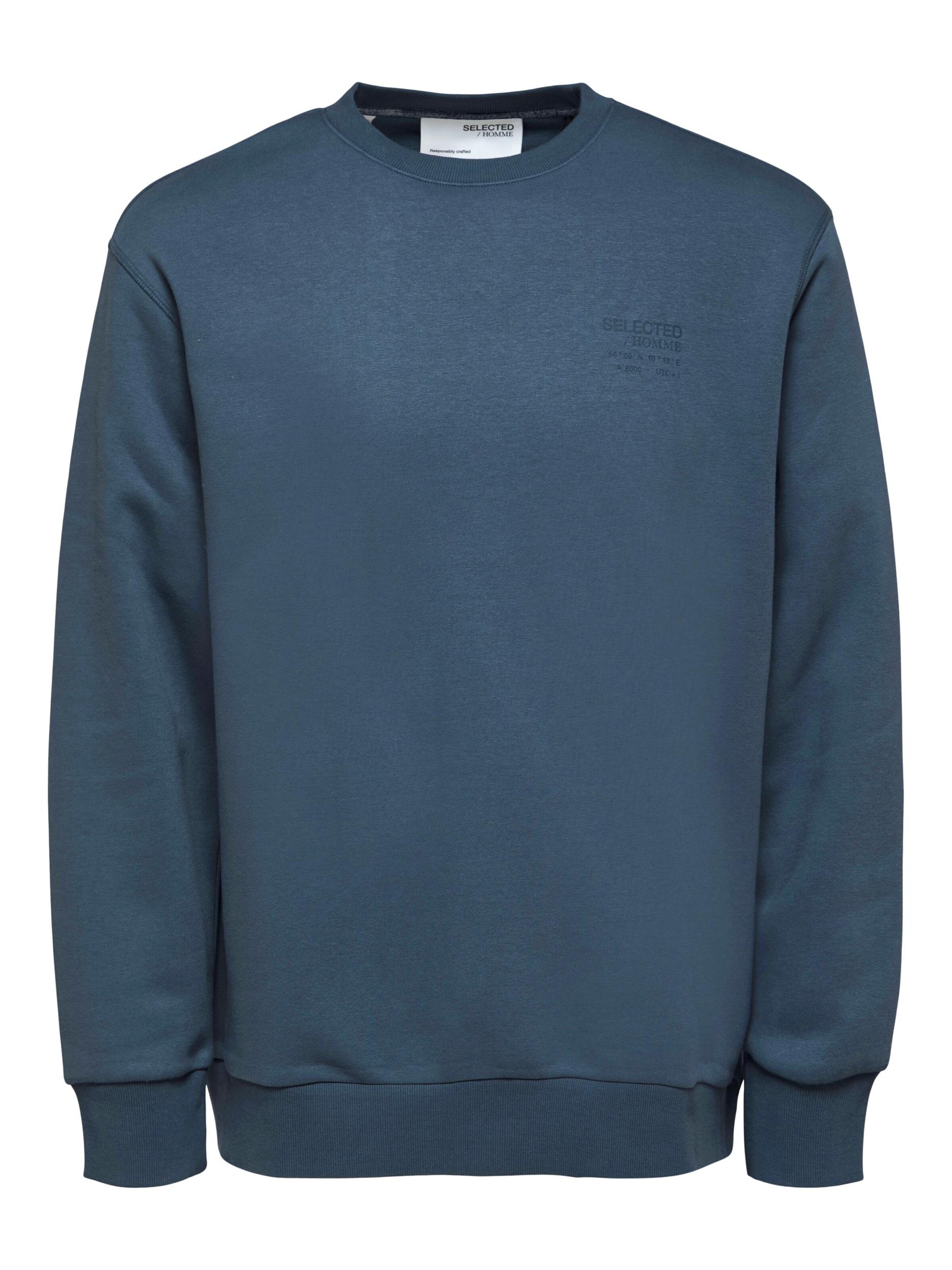 Männer Sweat SELECTED HOMME Sweatshirt in Blau - ML40164 Männer Sweat SELECTED HOMME Sweatshirt in Blau - ML40164