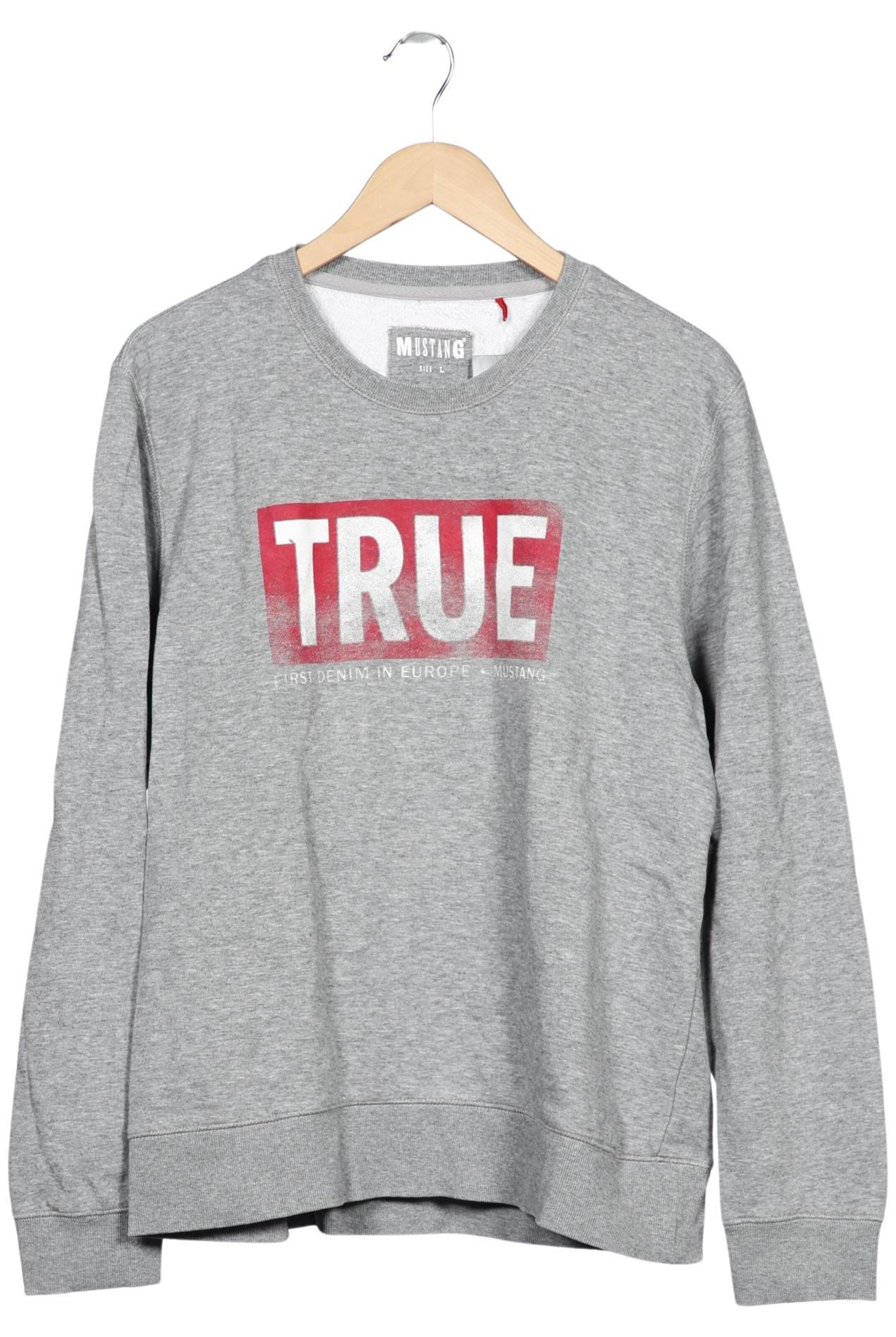 MUSTANG Sweatshirt & Zip-Up Hoodie in L in Grey: front