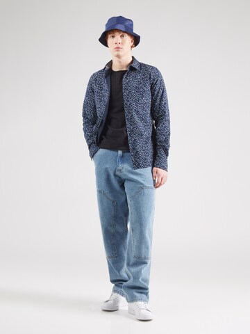 Coupe slim Chemise s.Oliver en bleu
