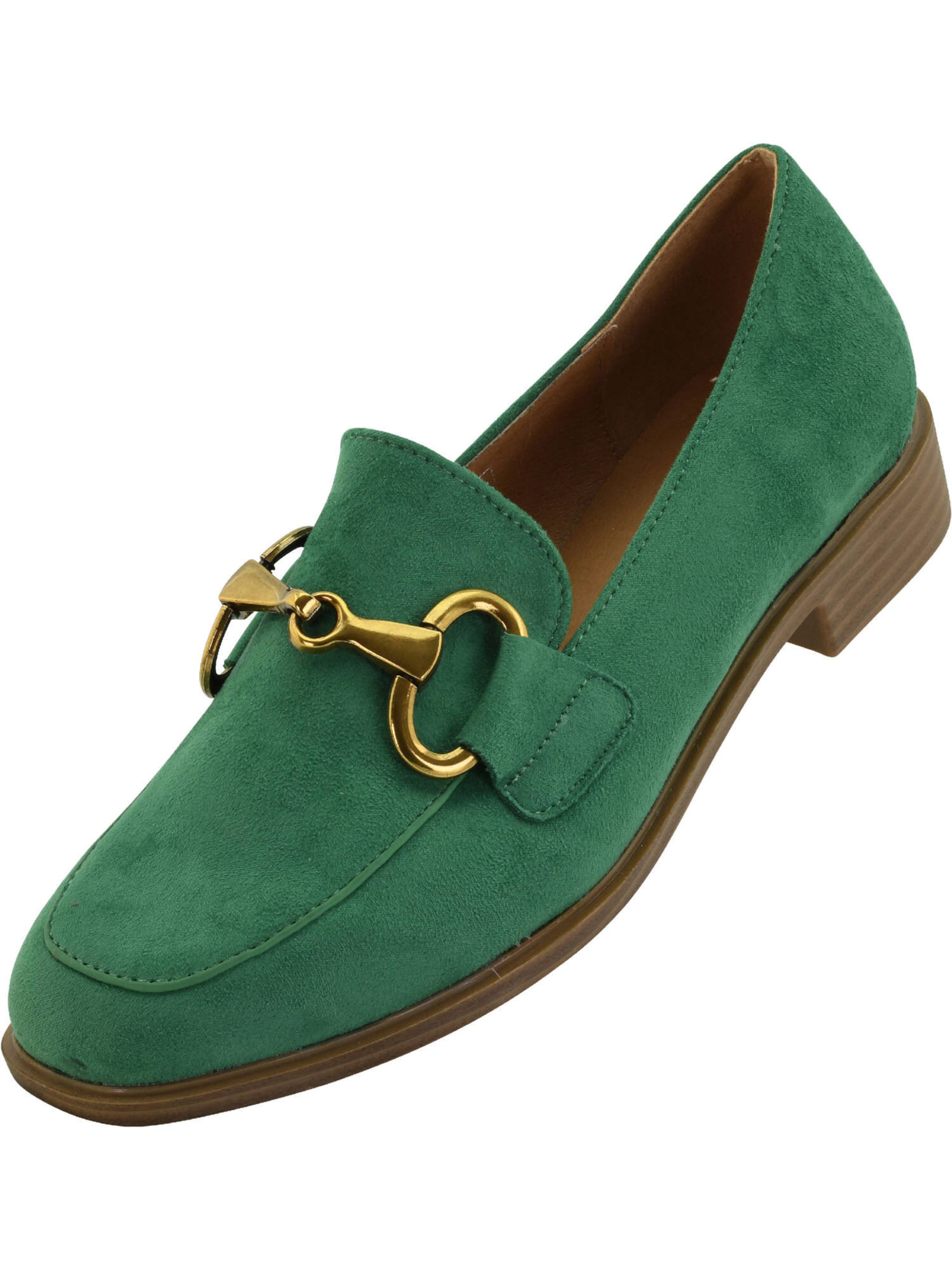 Palado Slipper 'Nyliss' in Grün: Vorderseite