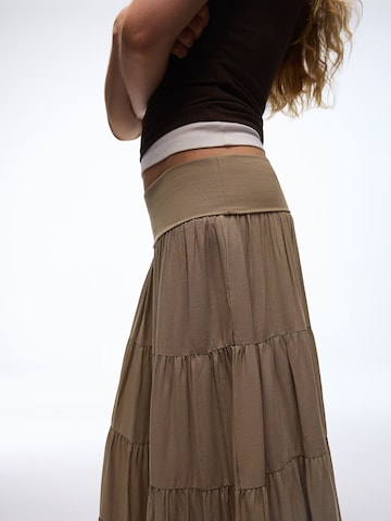 Bershka Sukňa - Béžová