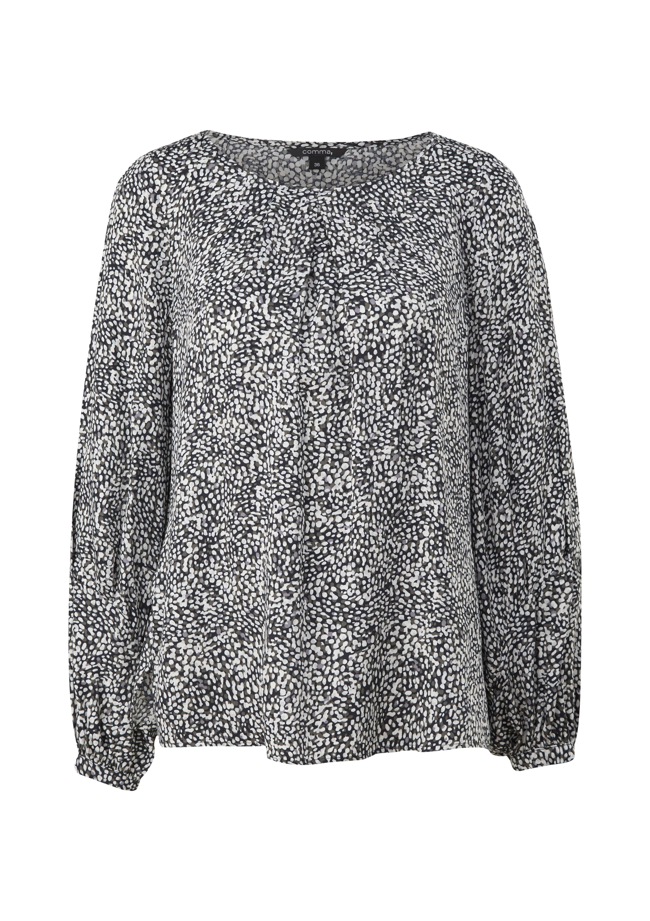 COMMA Blouse in Zwart: voorkant