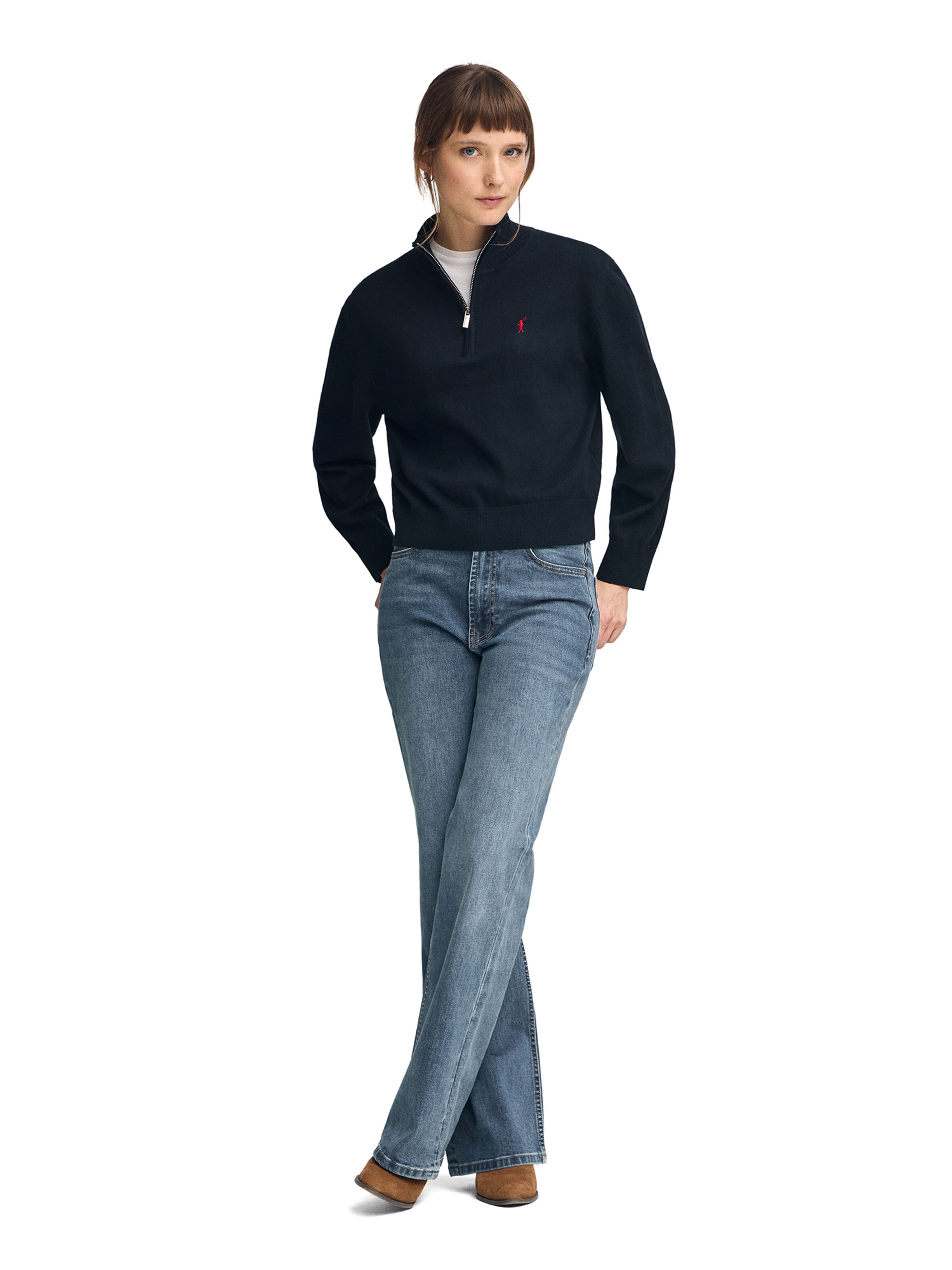 Polo Club Pullover in Schwarz