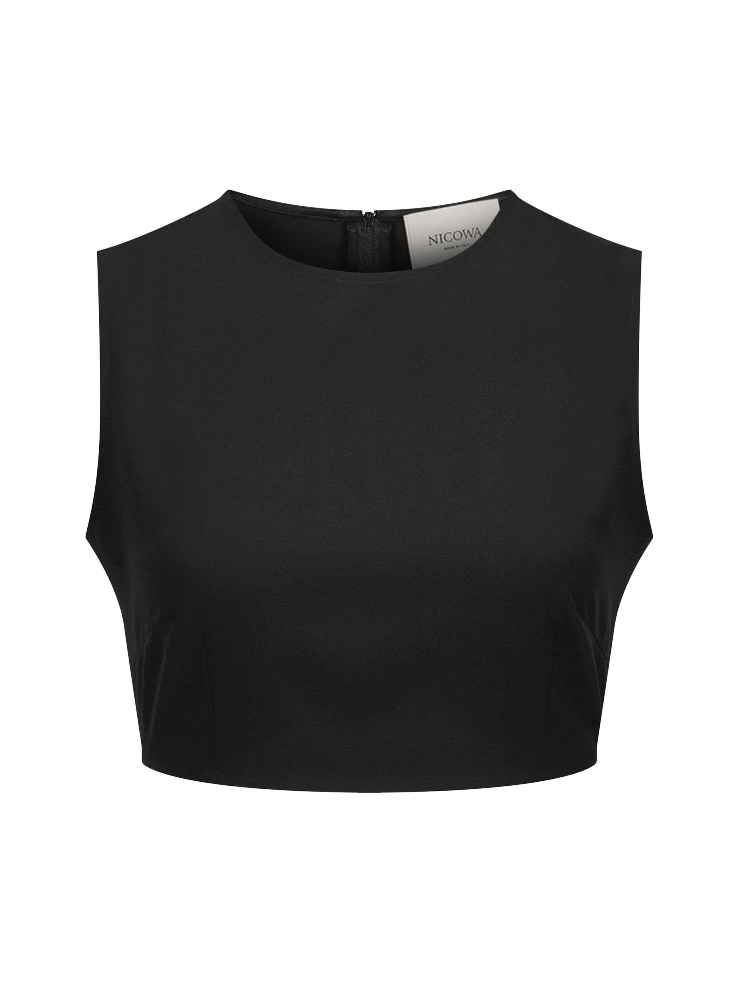 Haut 'LOWICA' Nicowa en noir : devant