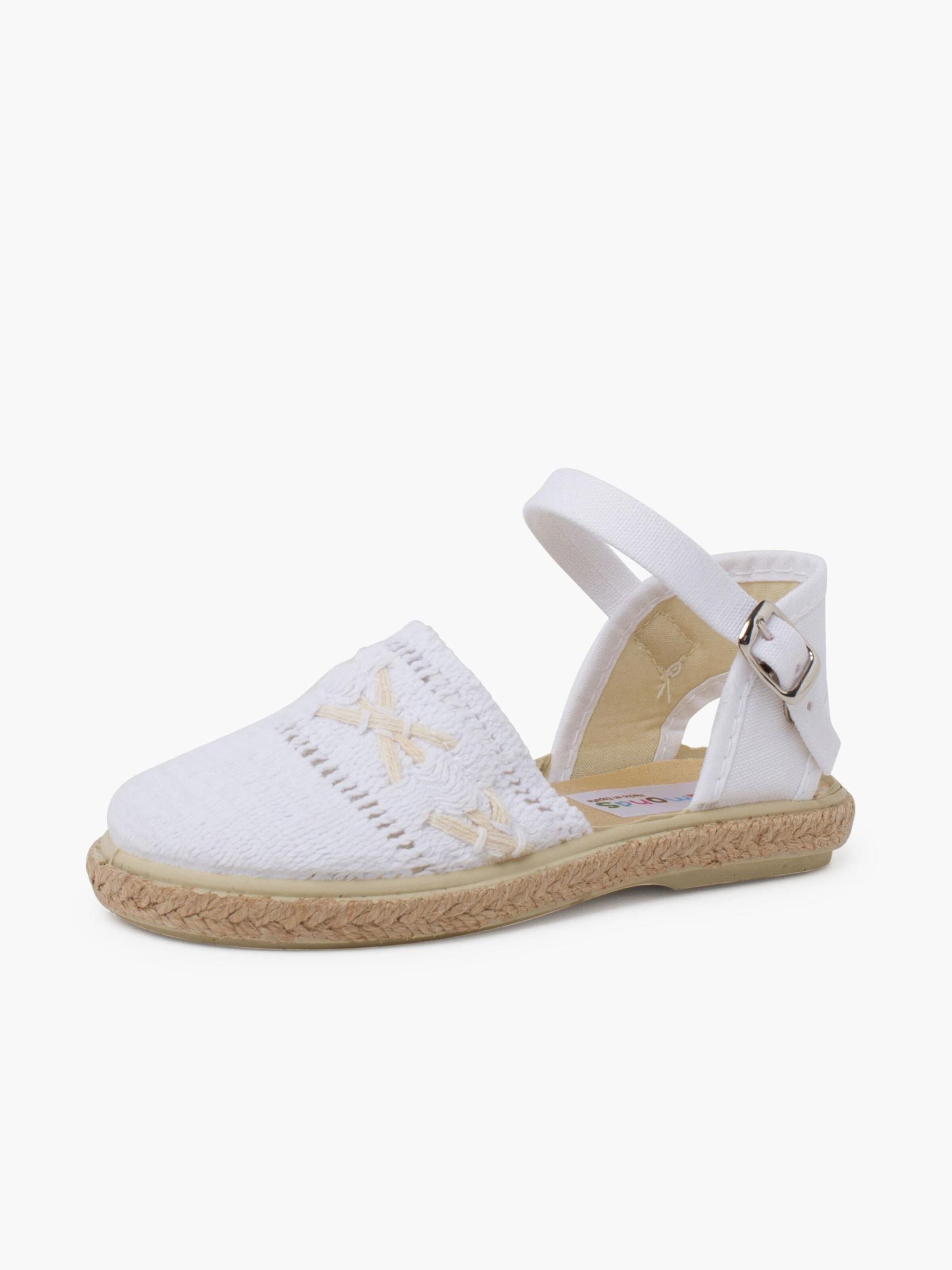 Pisamonas - Sandália em branco: frente