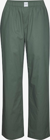 Copenhagen Studios Pajama pants in Green: front