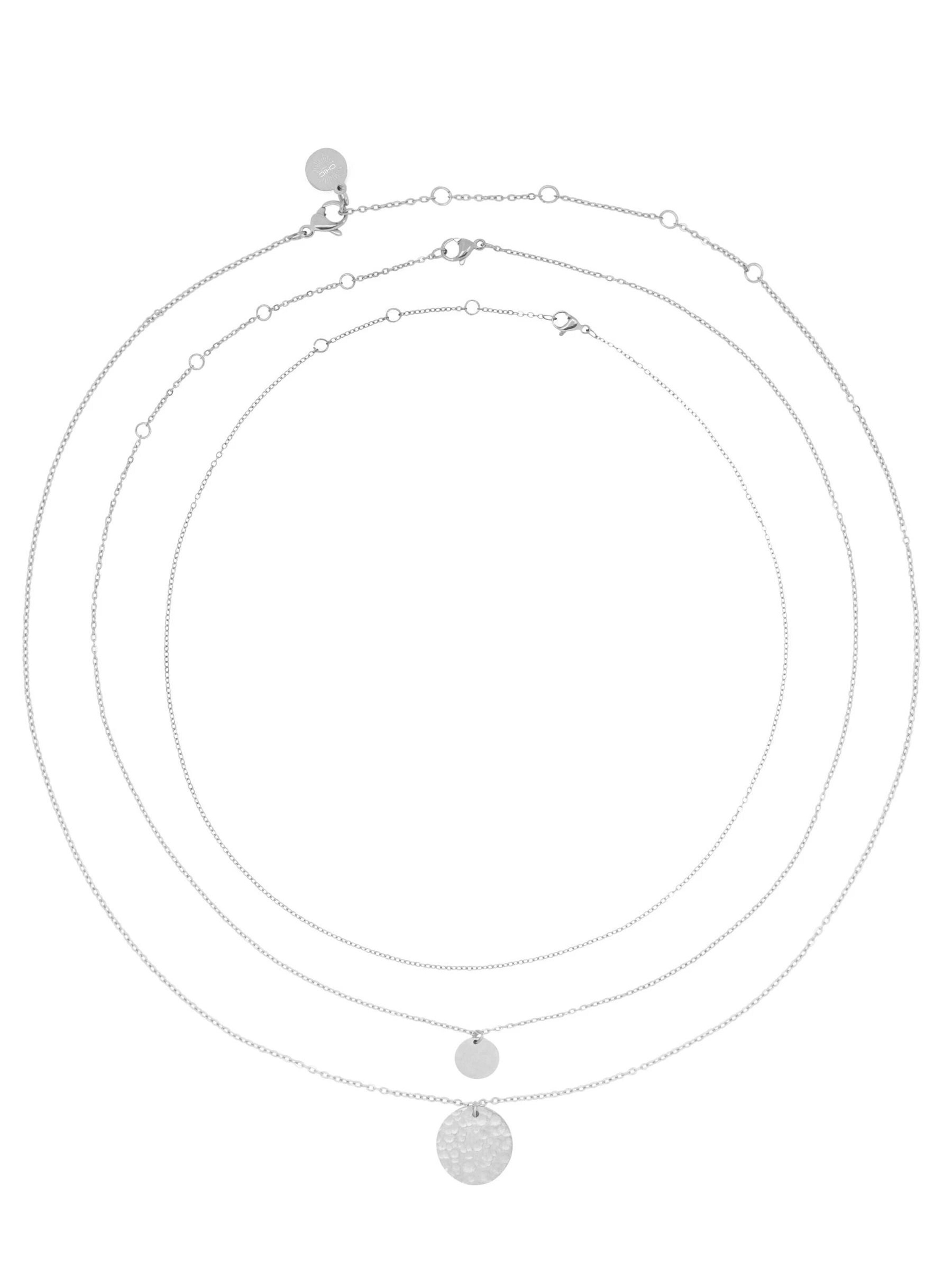 Chaîne 'Necklace Hammered' Chic by Lirette en argent