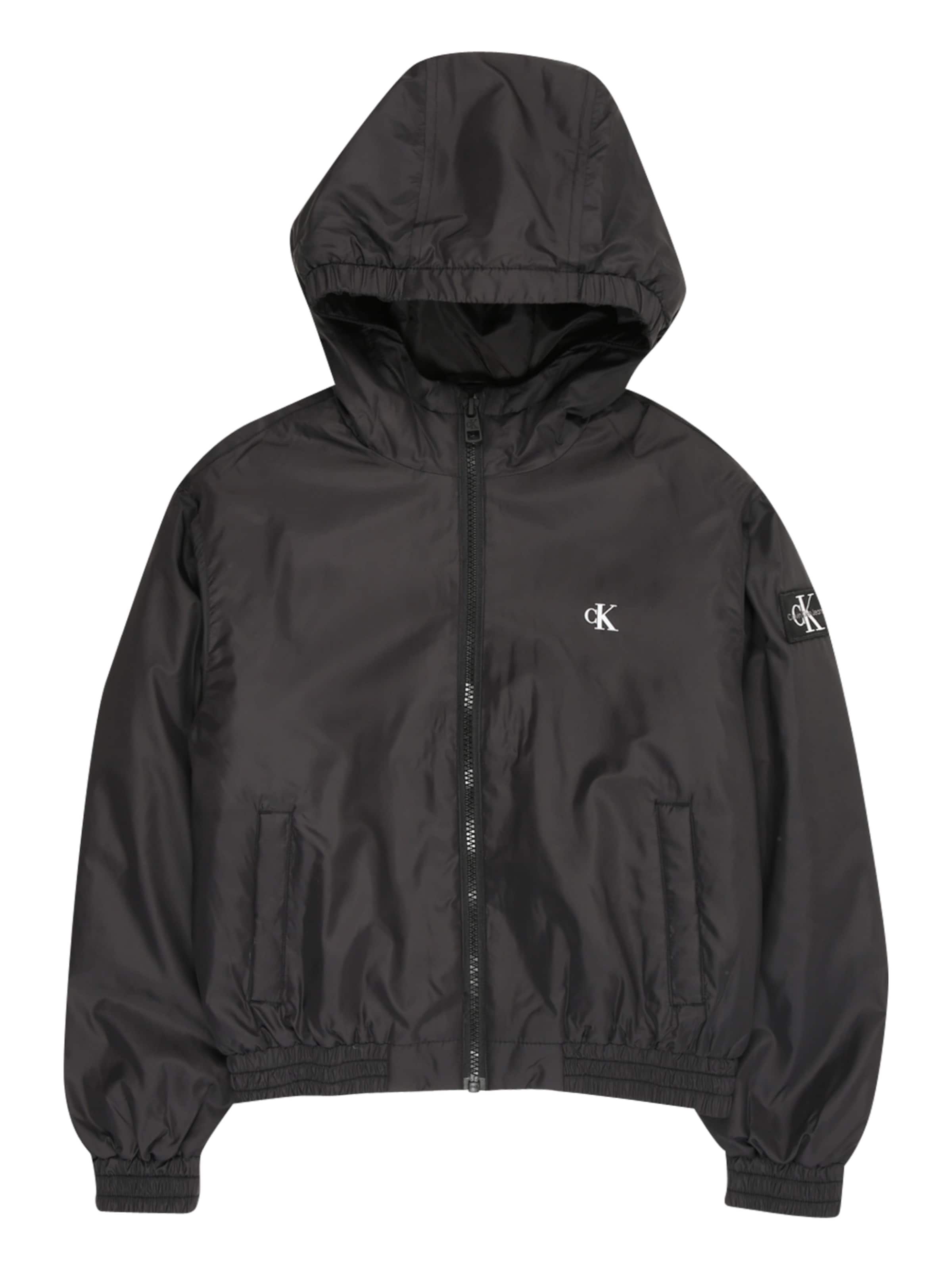 Calvin Klein Jeans Between-season jacket in Black: front