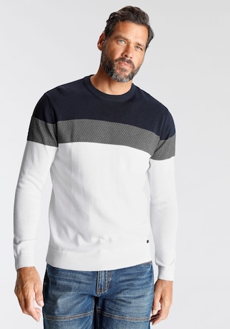 H.I.S Sweater in White: front