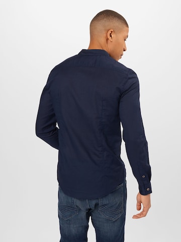 Coupe regular Chemise TOM TAILOR en bleu