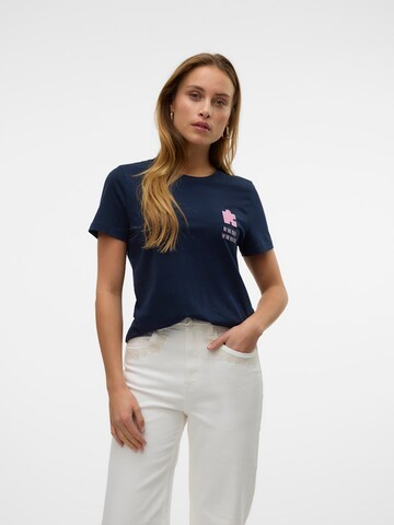 T-shirt VERO MODA en bleu : devant