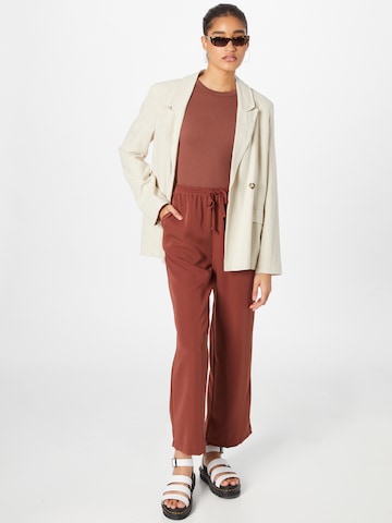 ABOUT YOU Wide leg Trousers 'Lynn' in Brown