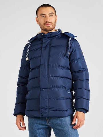 BLEND Winter Jacket in Blue: front