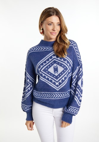 usha FESTIVAL - Pullover 'Rakata' em azul: frente