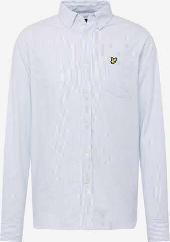 Lyle & Scott Regular fit Πουκάμισο για το γραφείο σε μπλε: μπροστά