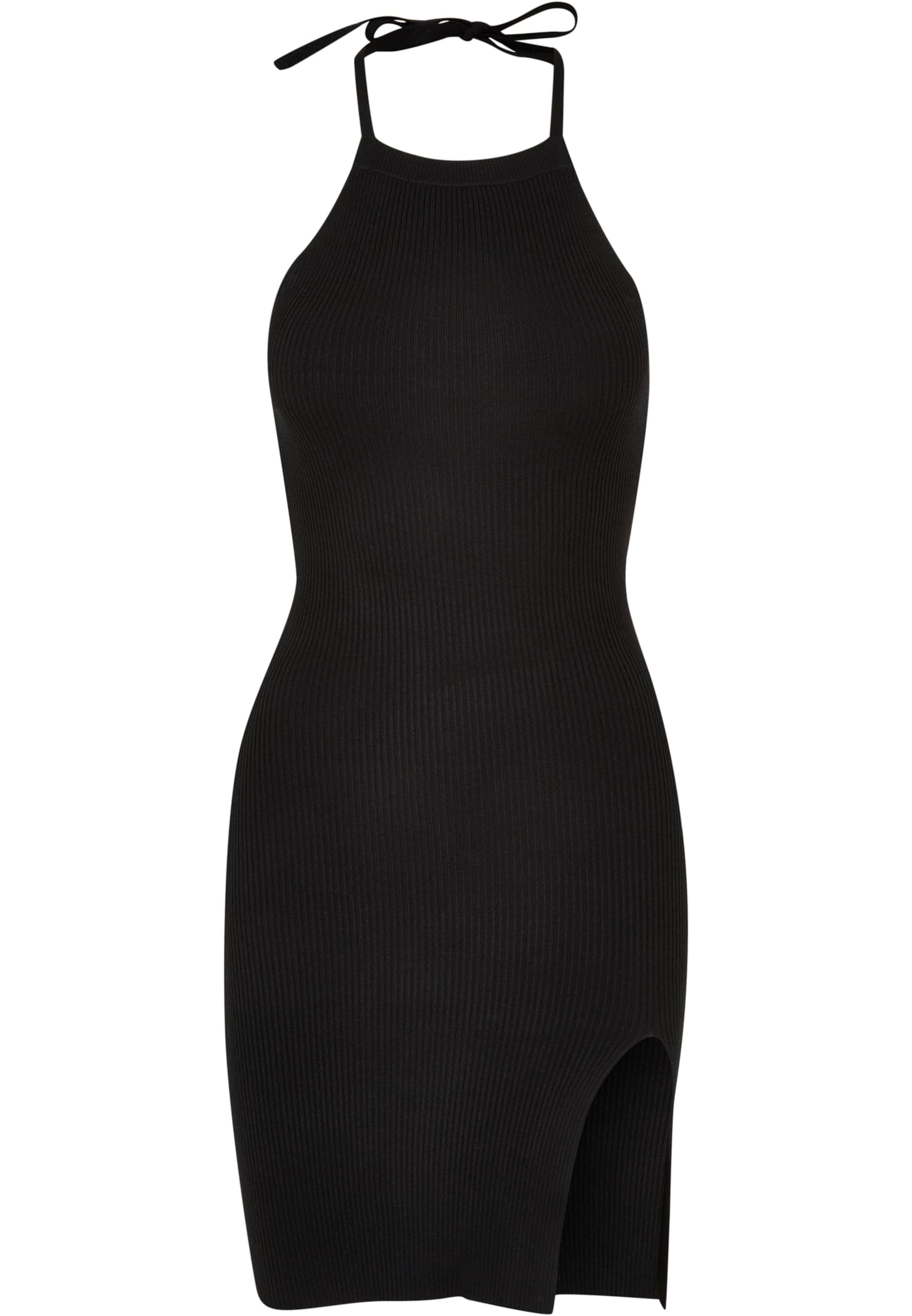 Urban Classics Knit dress in Black: front