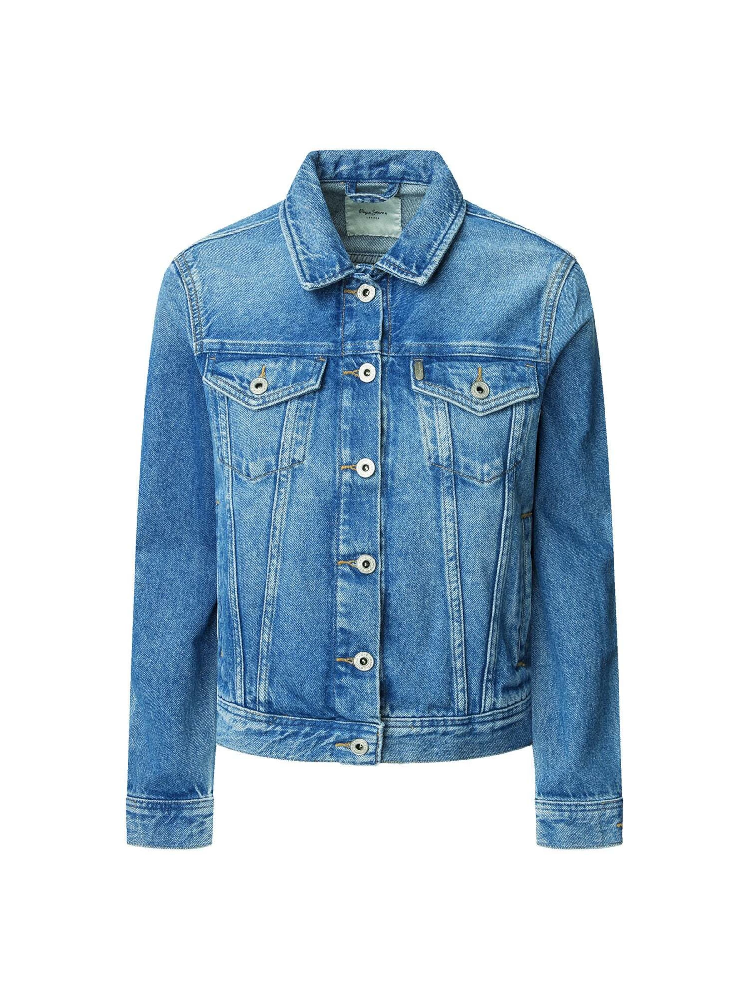 Pepe Jeans Tussenjas in Blauw: voorkant