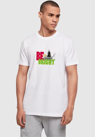 T-Shirt 'Peanuts Be Bright' Merchcode en blanc : devant