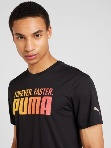 PUMA Funkcionalna majica 'Forever. Faster.' | črna barva