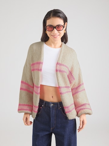 Hailys - Casaco de malha 'Ri44a' em bege: frente