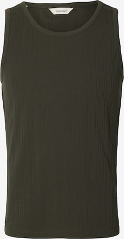 SELECTED T-shirt 'SLHANDRE' i grön: framsida