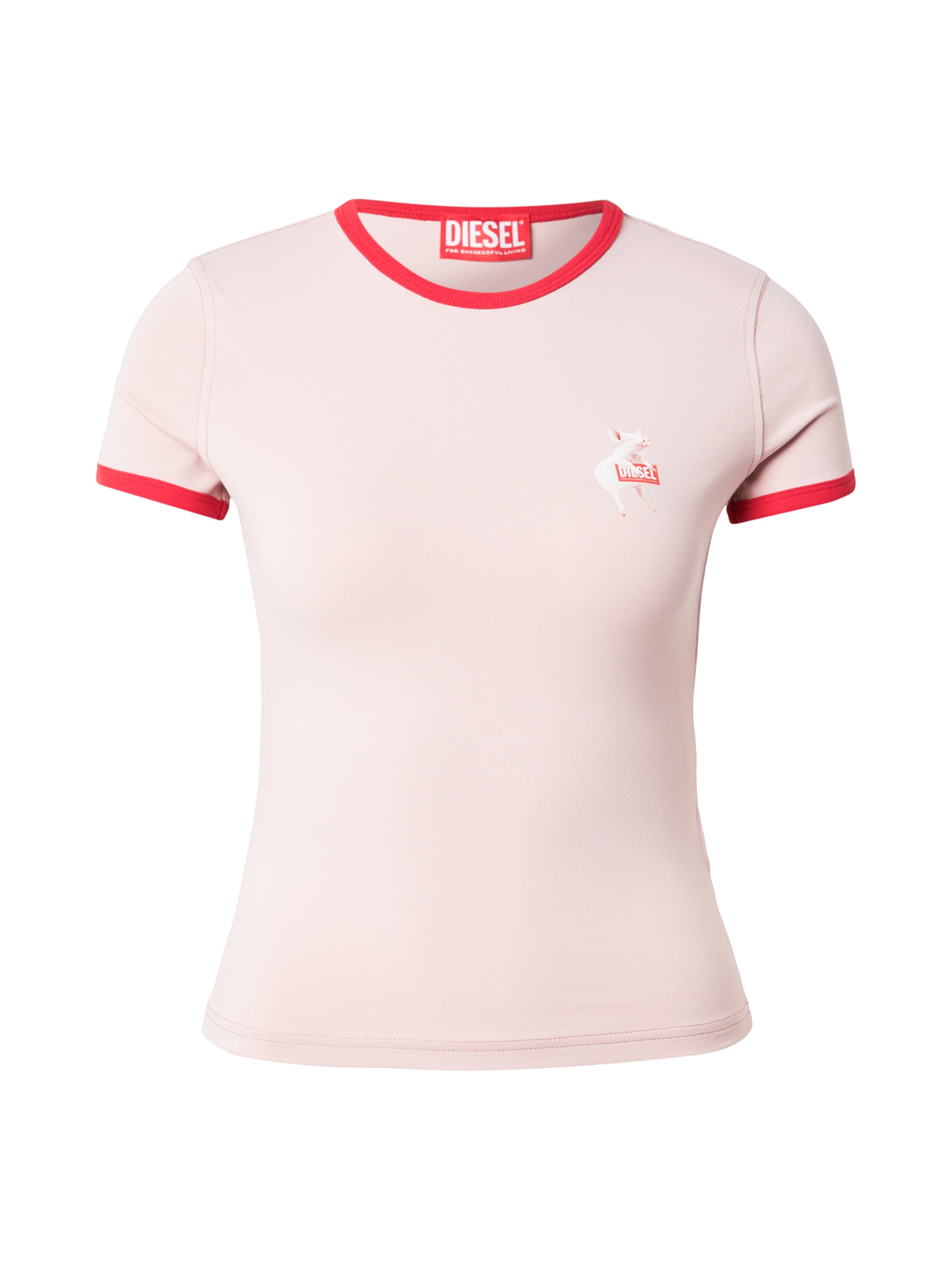 DIESEL Póló 'UNCUTIES' - rózsaszín: elől