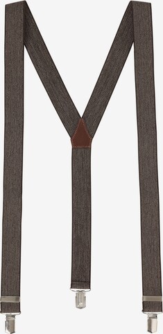 LLOYD Suspenders in Brown: front