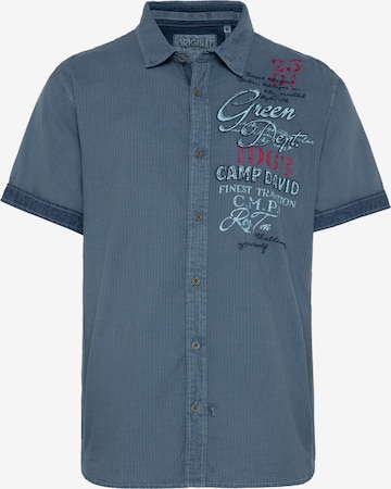 CAMP DAVID Regular fit Srajca 'Cinque Terre' | modra barva: sprednja stran