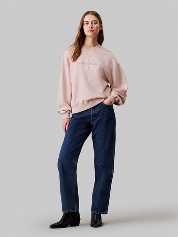 Calvin Klein Jeans Sweatshirt in Roze