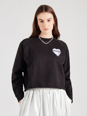 HUGO Sweatshirt 'Darace' i sort