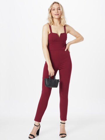 WAL G. - Jumpsuit 'GIA' en rojo