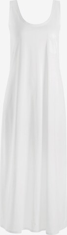Hanro Negligee ' Cotton Deluxe 130cm ' in White: front