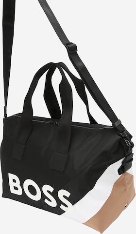 BOSS Black - Weekend bag 'Catch' em cinzento: frente