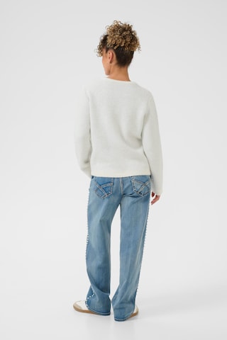 Pull-over 'CRTinsel' Cream en blanc