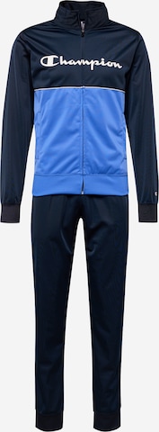 Champion Authentic Athletic Apparel Tracksuit in Blue: front