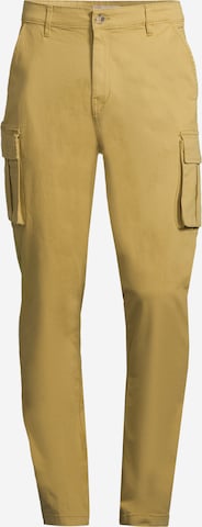 Effilé Pantalon cargo AÉROPOSTALE en jaune : devant