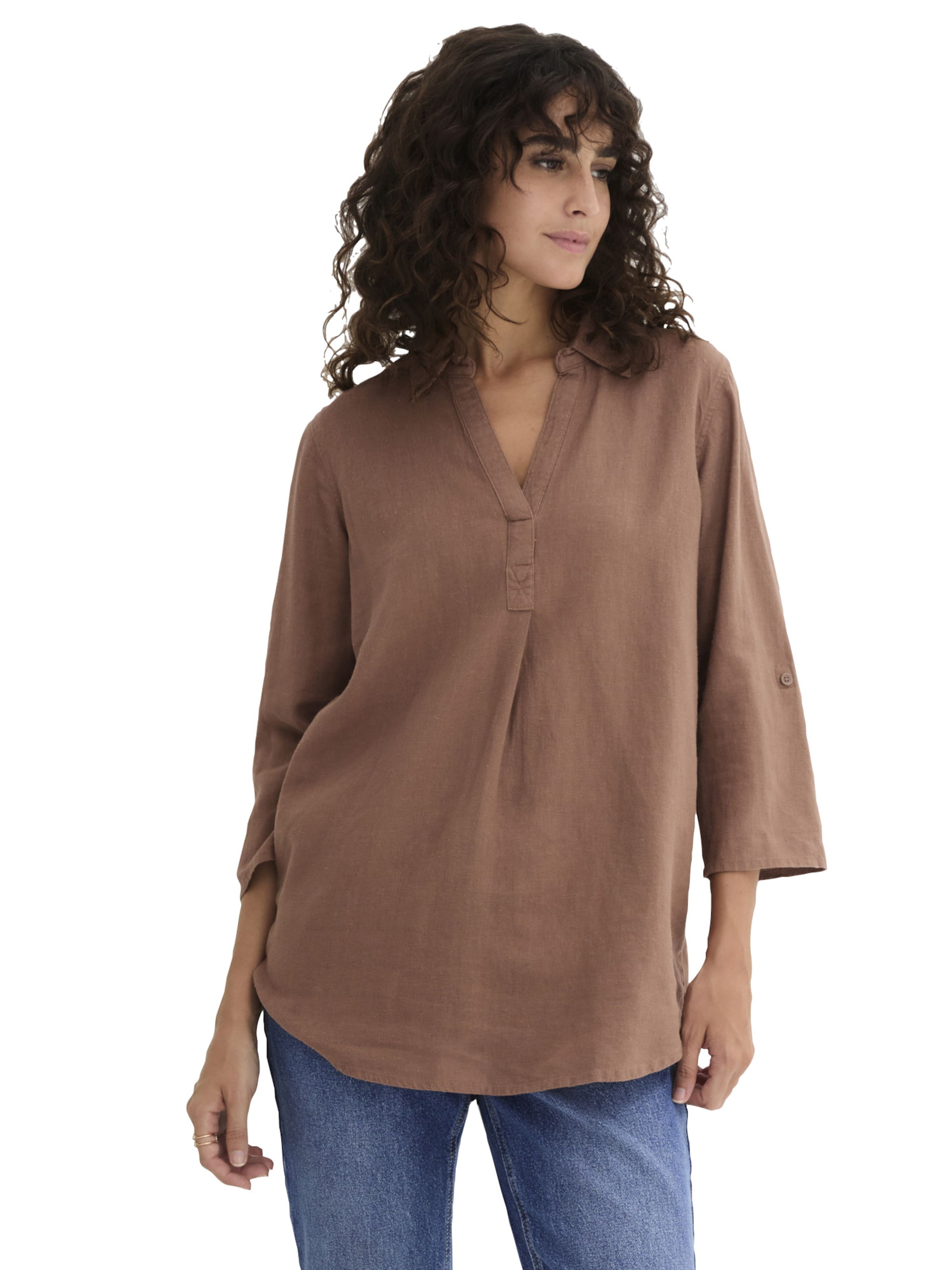 bonprix Bluse in Braun: Vorderseite