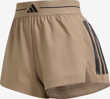 ADIDAS PERFORMANCE Loose fit Sports trousers 'HYG' in Brown: front