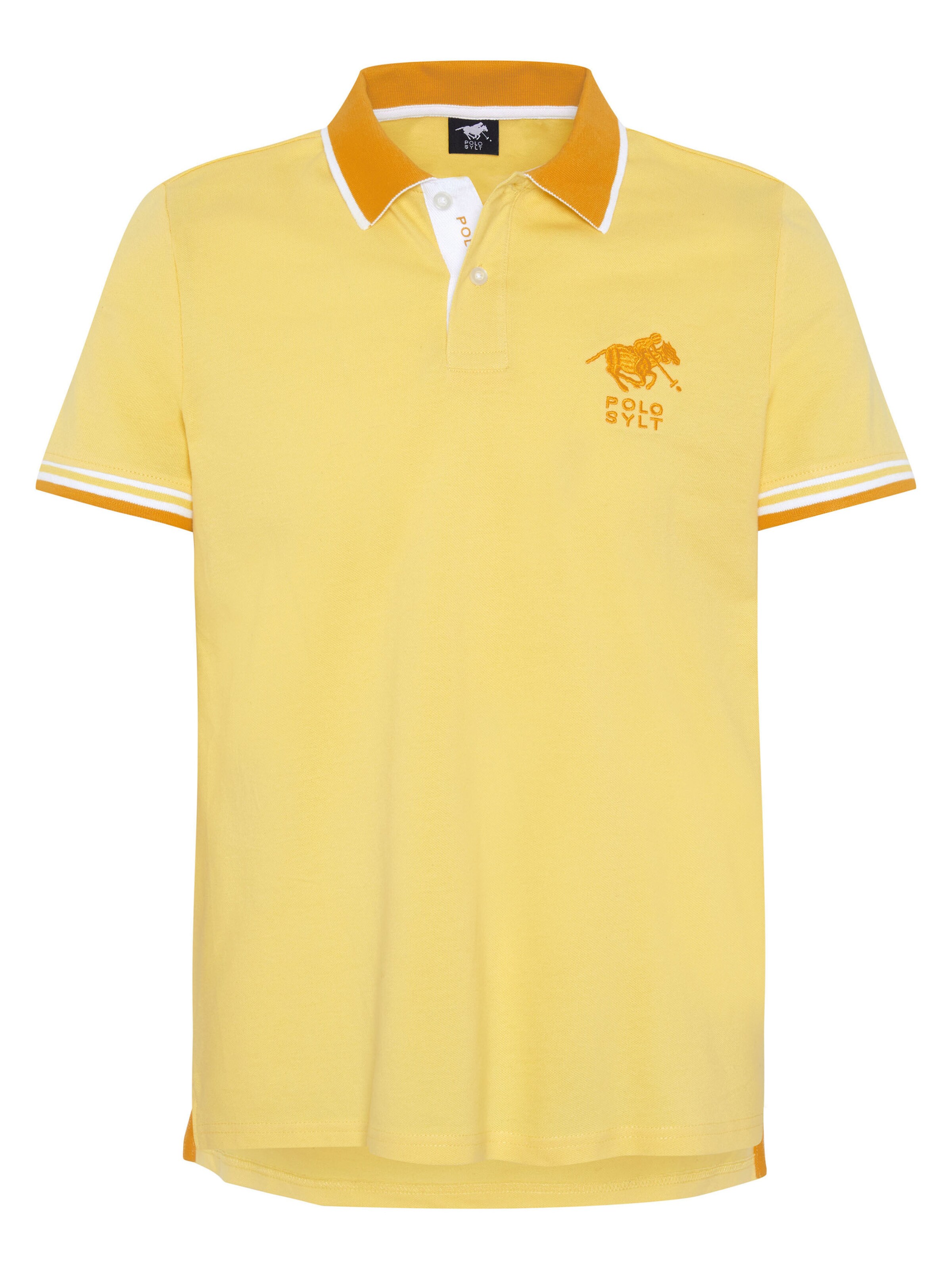 Polo Sylt Shirt in Yellow: front