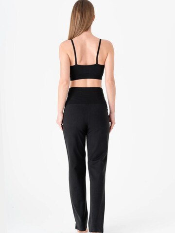 Leela COTTON Regular Pants 'Damen Bio-Baumwoll Yogahose' in Black