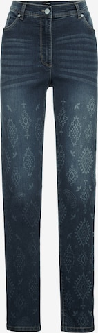 MIAMODA Slimfit Jeans in Blauw: voorkant
