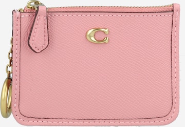 COACH Etui in Roze: voorkant