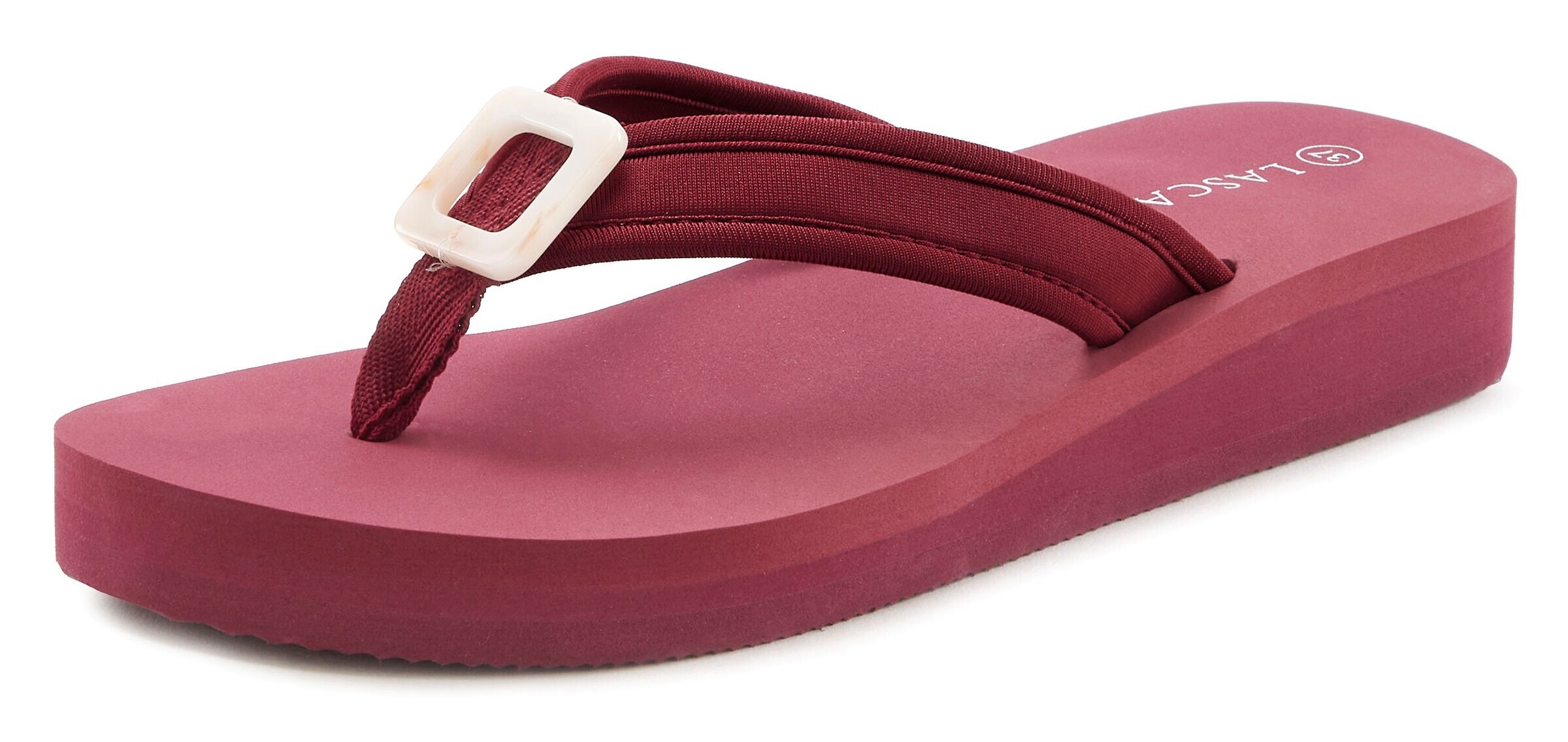 Mule LASCANA en rouge : devant