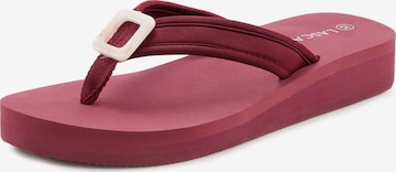 Mule LASCANA en rouge : devant