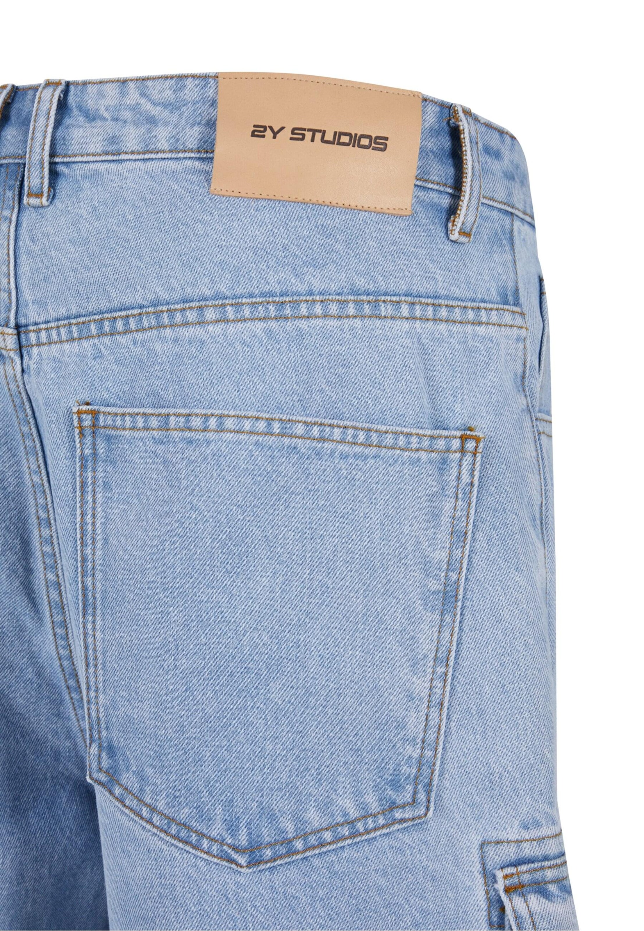 Wide Leg Jeans cargo 'Duki' 2Y Studios en bleu