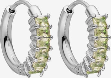 Orecchini 'Green Love' di PURELEI in argento: frontale